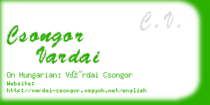 csongor vardai business card